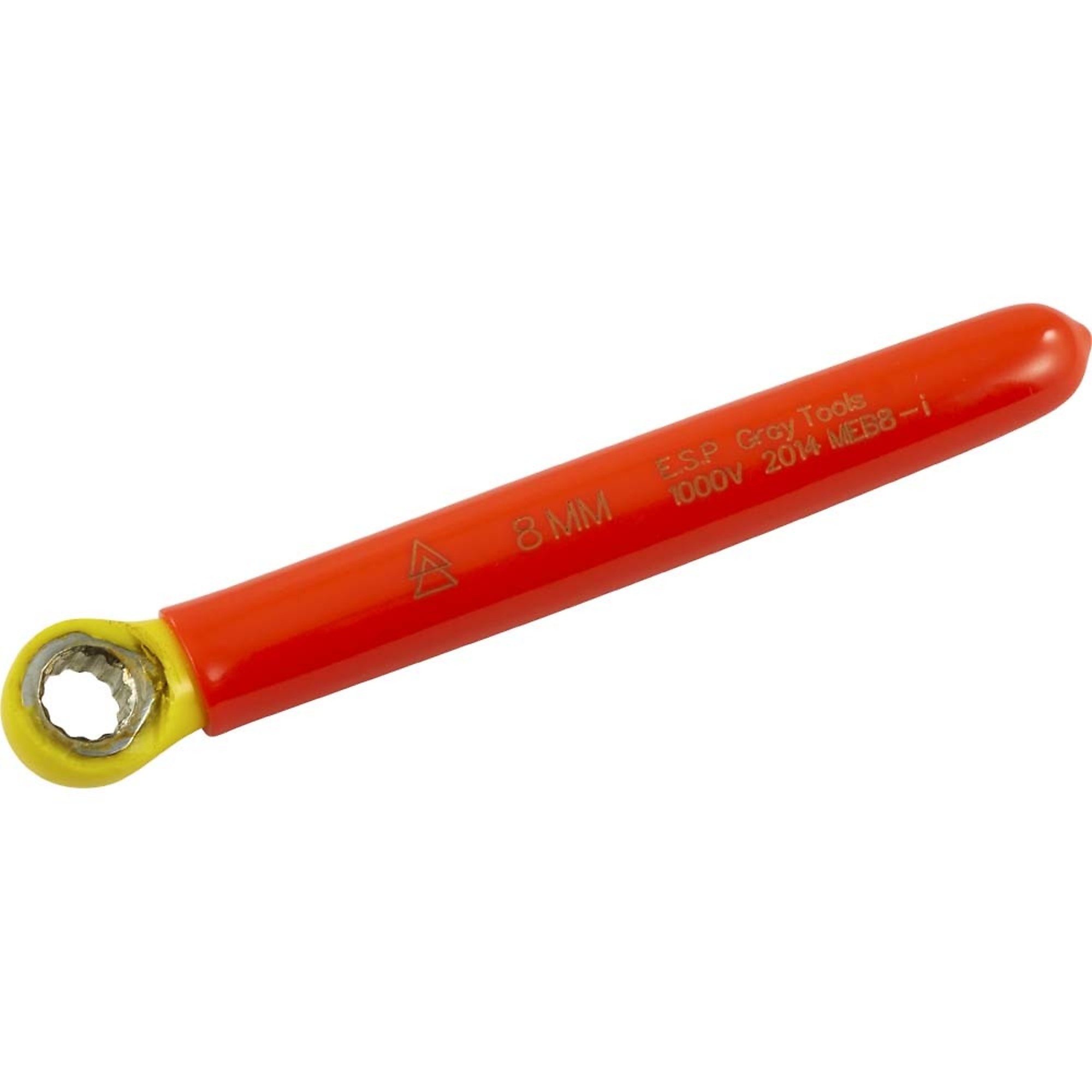 Gray Tools, Box End Wrench 8mm, 1000V Insulated, Model# MEB8-I